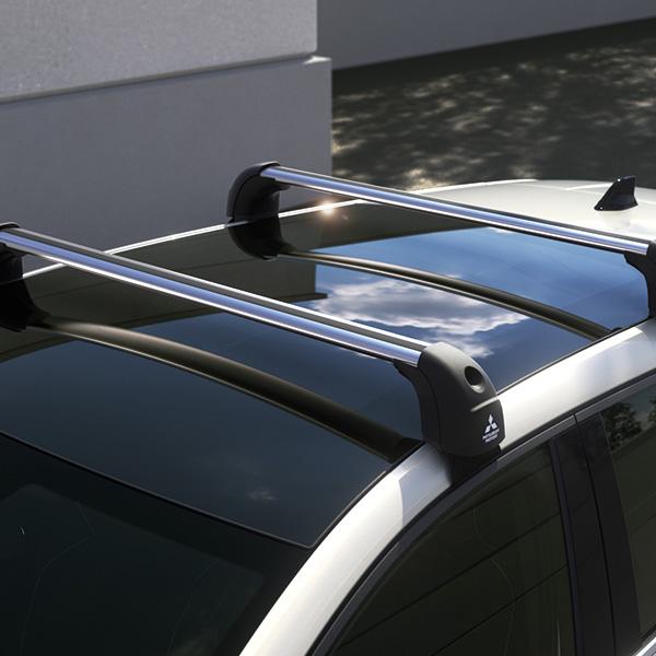 Dakdragerset Aero-type met QuickFix  zilver afsluitbaar