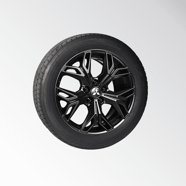 Product 18 inch winterbandenset Goodyear lichtmetaal ASX t/m 2020, Eclipse Cross, Outlander, kleur: zwart