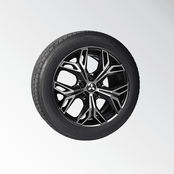 18 inch winterbandenset Goodyear lichtmetaal ASX t/m 2020, Eclipse Cross, Outlander, kleur: Diamond Cut