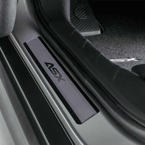 4 Stuks Auto-instaplijsten Beschermstrips voor Mitsubishi ASX, Roestvrijstalen Schopplaten, Kras Scuff Protection Trim, Auto Dorpel Pedaal Accessoire
