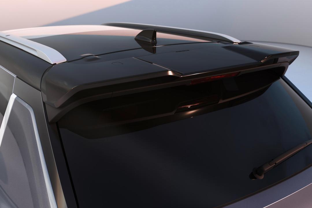 Achterspoiler, sportief hoog in glossy black