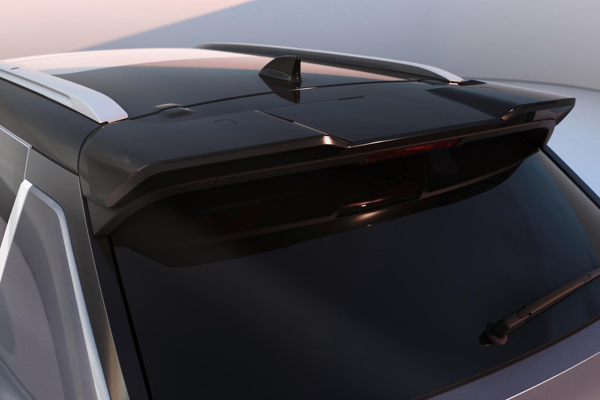 Achterspoiler, sportief hoog in glossy black