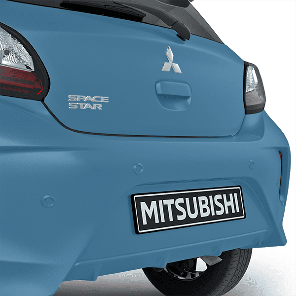 Protection Pack II Space Star 2020, Uitvoering met bagagebox. Kleur Cerulean Blue